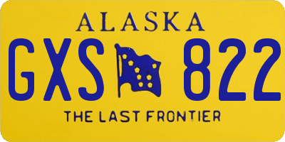 AK license plate GXS822