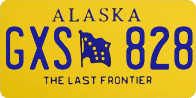 AK license plate GXS828