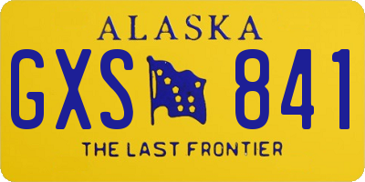 AK license plate GXS841