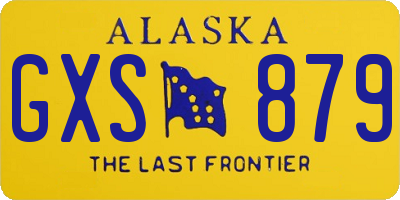 AK license plate GXS879