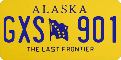 AK license plate GXS901