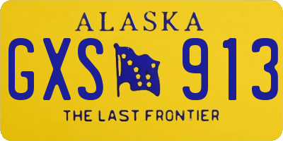 AK license plate GXS913