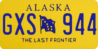 AK license plate GXS944