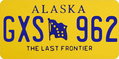 AK license plate GXS962