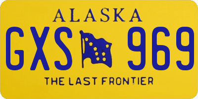 AK license plate GXS969