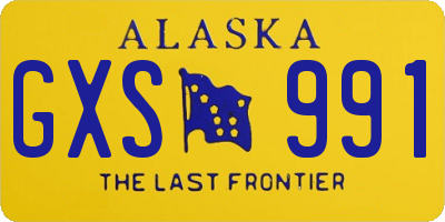 AK license plate GXS991