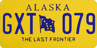 AK license plate GXT079