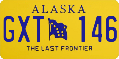 AK license plate GXT146