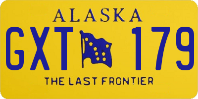 AK license plate GXT179