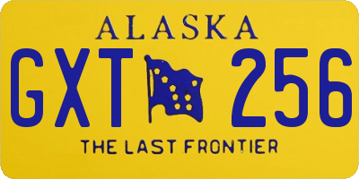 AK license plate GXT256
