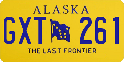 AK license plate GXT261