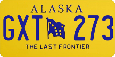 AK license plate GXT273