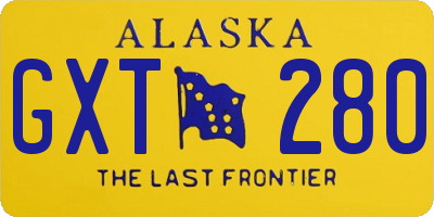 AK license plate GXT280