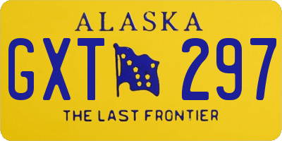 AK license plate GXT297