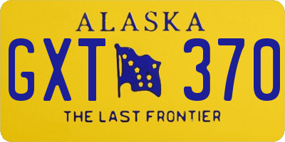 AK license plate GXT370