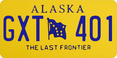 AK license plate GXT401