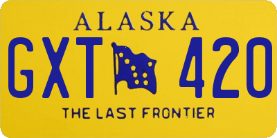 AK license plate GXT420