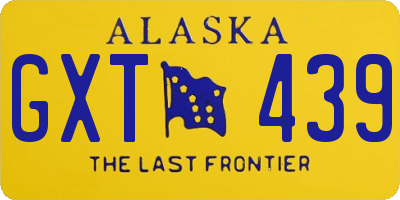 AK license plate GXT439
