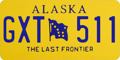 AK license plate GXT511