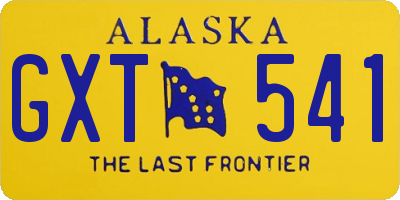 AK license plate GXT541