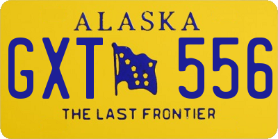 AK license plate GXT556