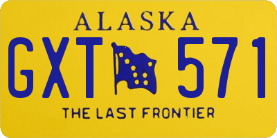 AK license plate GXT571