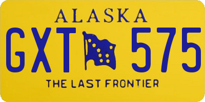 AK license plate GXT575