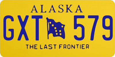 AK license plate GXT579