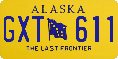 AK license plate GXT611