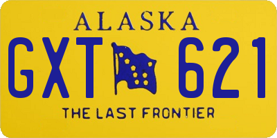 AK license plate GXT621