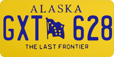 AK license plate GXT628