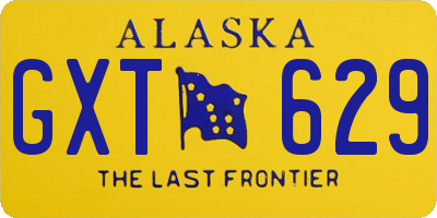 AK license plate GXT629