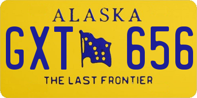 AK license plate GXT656