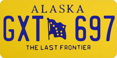 AK license plate GXT697