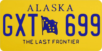 AK license plate GXT699