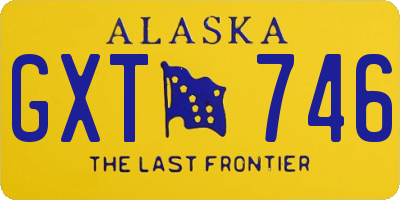 AK license plate GXT746