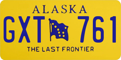 AK license plate GXT761