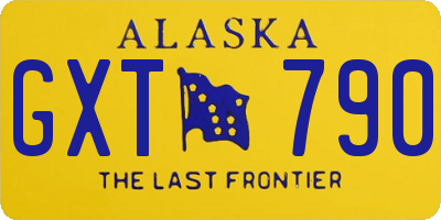 AK license plate GXT790