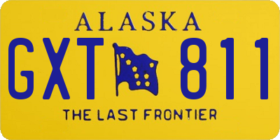 AK license plate GXT811