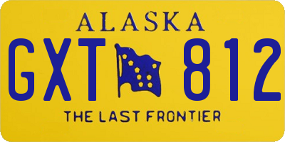 AK license plate GXT812