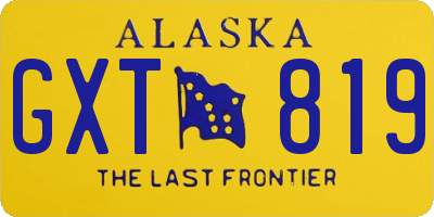 AK license plate GXT819