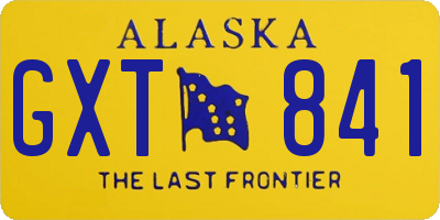 AK license plate GXT841