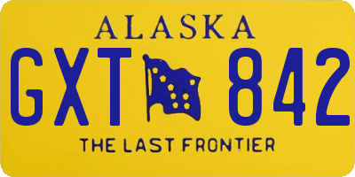 AK license plate GXT842