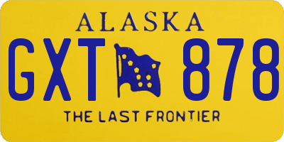 AK license plate GXT878