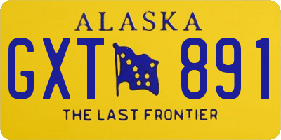 AK license plate GXT891