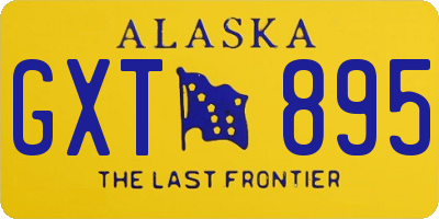 AK license plate GXT895