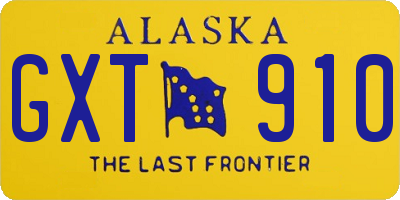 AK license plate GXT910