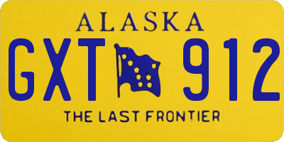 AK license plate GXT912