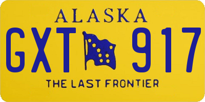 AK license plate GXT917