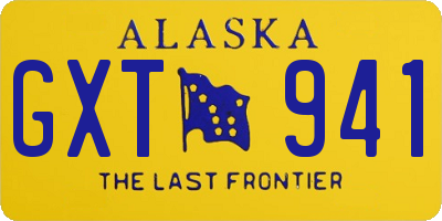 AK license plate GXT941